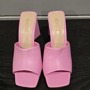 SCHUTZ Vibrant Pink Women's Mules